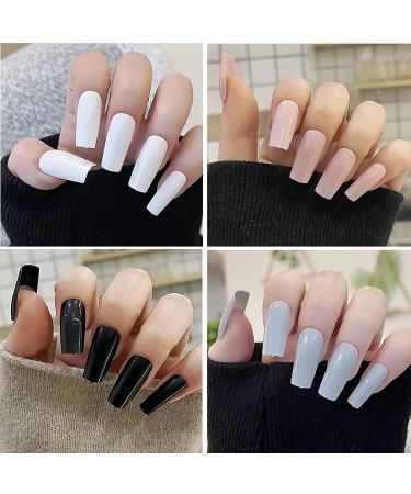 LoveOurHome 15 Colors Medium Square Press on Nails Kit - 360pc Full Cover Artificial Fingernails for Women and Girls - Buy Online on GoSupps.com