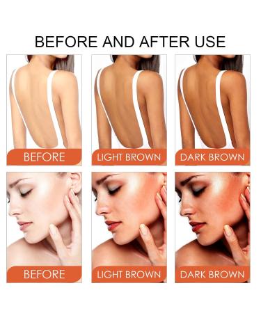 Domality 2pcs Shine Brown Tanning Gel & Aloe Vera Gel Set Tanning Accelerator Cream for Outdoor Sun and Sunbeds Dark Tanning Gel & After Sun Care Set for Achieve Natural Healthy Tan Skin - Buy Online on GoSupps.com