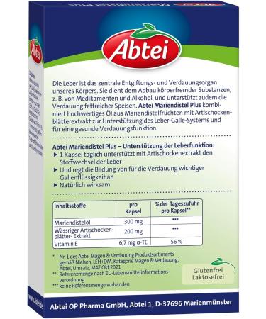 Buy Abtei Milk Thistle Plus with Artichoke - Supports Liver Health & Fat Digestion - 90 Capsules - International Shipping Available - Buy Online on GoSupps.com