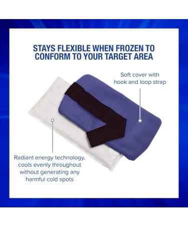 Thermipaq ICY Cold Pain Relief Wrap - Large 8x14 Thermal Clay Ice Pack for Knee, Shoulder, Neck, Back, & Elbow Pain Relief - Buy Online on GoSupps.com