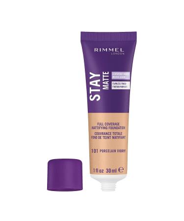 Rimmel Stay Matte Foundation Porcelain Ivory 1oz | Long Lasting Makeup - Buy Online on GoSupps.com