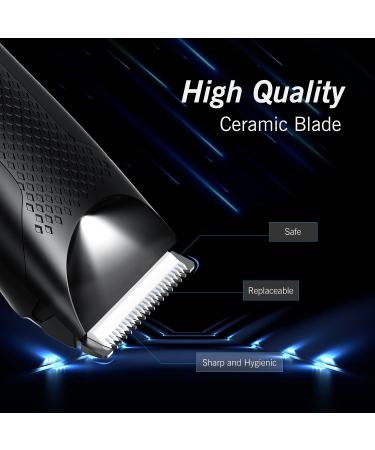 Men's Electric Body Trimmer with LED Display & Ceramic Blade Heads - Buy Online on GoSupps.com