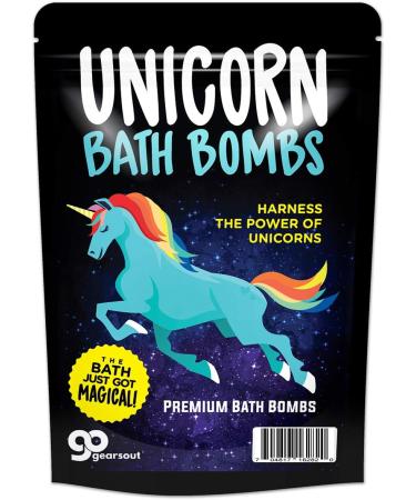 Unicorn Bath Bombs - Fun and Pretty Unicorn Gifts for Girls and Women | Stocking Stuffers and Secret Santa Ideas - Buy Online on GoSupps.com