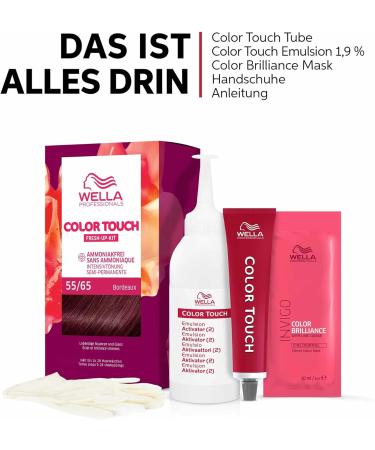 Wella Professionals Color Touch Demi Permanent Hair Colour without Ammonia - Hair Dye with Up to 50% Grey Hair Coverage - Root Kit Including Hair Mask - 10/81 Platinum Blonde (130ml) - Buy Online on GoSupps.com
