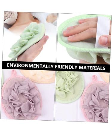 4pcs Colorful Flower Bath Balls - Soft Loofah Sponges for Shower & Cleaning | Pure Mesh Body Scrub Gloves - Buy Online on GoSupps.com