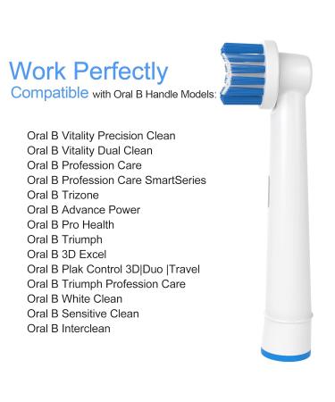 WOJASAL 12 Pack Oral B Braun Compatible Precision Clean Refill Heads - Buy Online on GoSupps.com