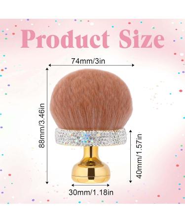 Large Kabuki Makeup Brush for Streak-Free Self Tan Application | Premium Bronze Blend Back Applicator with Rhinestones - Perfect for Face & Legs - Buy Online on GoSupps.com