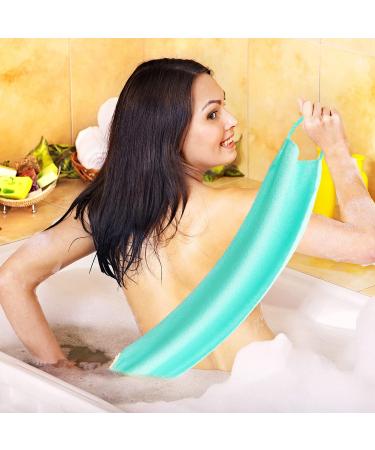 9 Pack Exfoliating Shower Bath Gloves and Back Scrubber Set - 3 Pairs Bath Gloves, 3 Exfoliating Body Scrubber - Nylon Washer, Stretchable Design for Women, Men, Children - Pink, Purple, Green - Buy Online on GoSupps.com