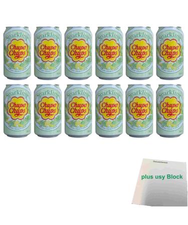 Chupa Chups Set of 12 x 345 ml + usy Block
