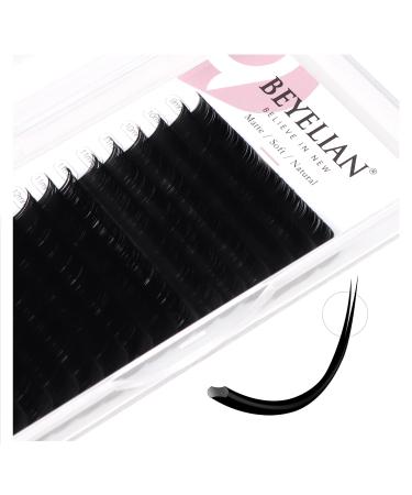 BEYELIAN Individual Eyelash Extensions 0.15mm CC Curl 7-15mm Flat Lashes 1 piece (1 pack) CC 0.15 mix