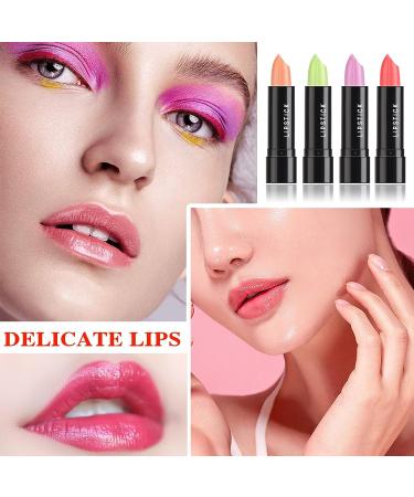 LZYLLS 8 Pcs Color Changing Lipstick Set - Long Lasting Moisturizing Tinted Lip Balm for Waterproof Temperature Color Change - Magic Lip Gloss - Buy Online on GoSupps.com