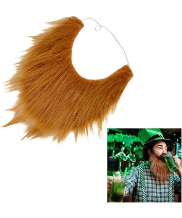 Buy Sueal False Beard Costume - Green U-Shaped Mustache for Kids & Adults | Funny Cosplay Hair Accessories - Buy Online on GoSupps.com