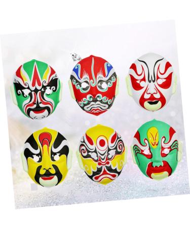 Aboofan 12-Piece Japanese & Chinese Opera Costume Mask Set | Halloween Cosplay Accessories & Wall Decor | International Shipping Available - Buy Online on GoSupps.com