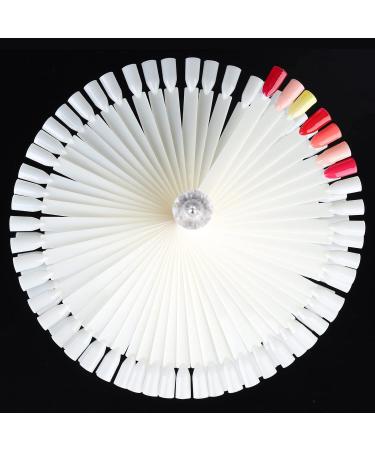 BNG Nail Color Wheel Display 120pcs - Professional Fan-shaped Nail Art Polish Chart with Spiral Stand - Salon Quality Nail Display Tips - Buy Online on GoSupps.com