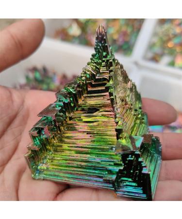 180-200g top!Quartz Rainbow Titanium Bismuth Specimen Cluster Stone JZIGTDEM