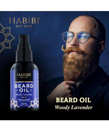 Woody Lavender Beard Oil 2.0 Fl. Oz Nourishing Beard Growth Oil for Men | Made in USA | Best Scented Beard Oil - Buy Online on GoSupps.com