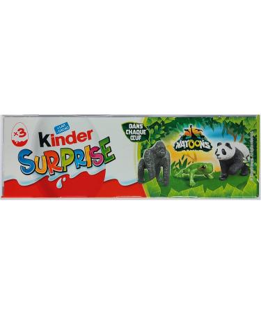 KINDER Surprise Natoons Egg 20g - New version 2022/2023 - Pack of 3 eggs. (1) - Buy Online on GoSupps.com