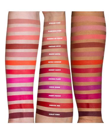 Lime Crime Sunset Dance Soft Touch Matte Lipstick - Strawberry Red Retro Shade - Long-Lasting & Comfortable Formula - Talc-Free & Paraben-Free - Buy Online on GoSupps.com