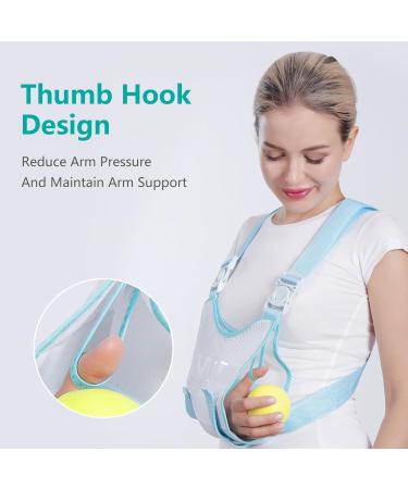 Lefeke Arm Sling Shoulder Immobilizer - Breathable Medical Shoulder Brace for Injury Recovery (Right/Left Arm - Buy Online on GoSupps.com