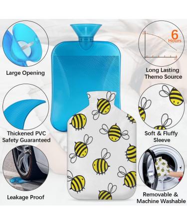 Cute Animal Bee Motif Heat Bottle - 2L Capacity for Pain Relief & Menstrual Cramps - Perfect for Feet Comfort | International Shipping Available - Buy Online on GoSupps.com