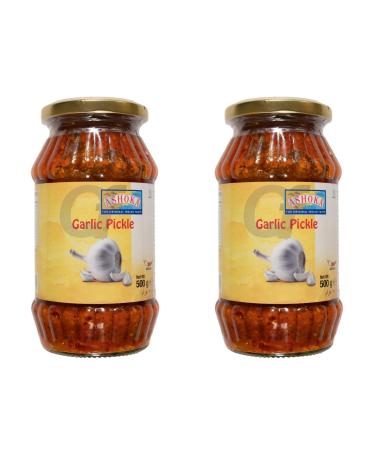 Ashoka Garlic Pickle - 500g (Pack of 2) | Authentic Indian Flavor Burst | Zesty Garlic Infusion | Handcrafted with Fresh Ingredients | Perfect Accompaniment to Meals - Buy Online on GoSupps.com