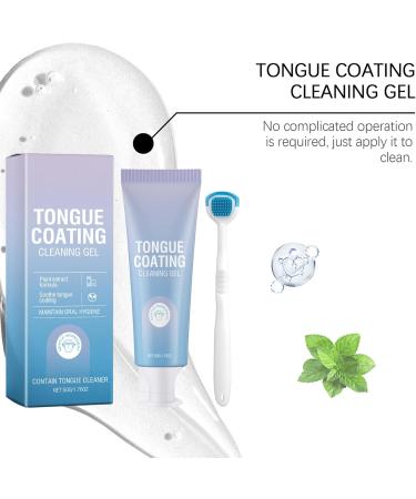  Fbinys Tongue Cleansing Gel Adult Care with Scraper Ergonomic Repair Paste Applicator Kit for Sensitivity Gums and Teeth Protection Bad Control - Buy Online on GoSupps.com