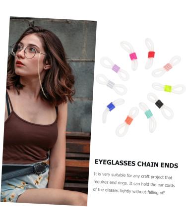 Coheali 100 Pcs Sunglasses Chain Holder - Anti-Loss Glasses Rope Fittings Necklace 2.2x1x1cm | International Shipping - Buy Online on GoSupps.com