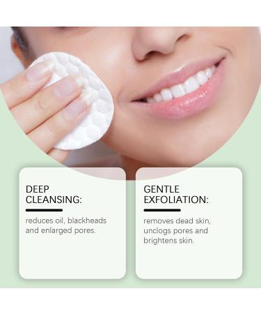 WXMMZCDB Exfoliating pads for the face gentle peeling maintain the water and oil balance of the skin reduce oil blackheads and large pores suitable for all skin types - Buy Online on GoSupps.com