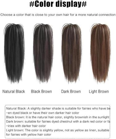 Ponytail Extension Ponytail Hair Extension Short Messy Fluffy Ponytail Hairpiece For Women Natural Tail With Claw Clip Straight Synthetic Claw Clip Ponytail Hair Extension(Dark Brown) 12INCHES Dark Brown - Buy Online on GoSupps.com