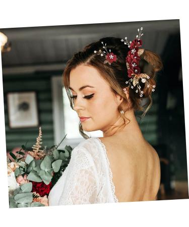 minkissy 10 Sets Bridal Headwear Pearl Wedding Hair Accessories Bridal Hair Clip Side Bridal Tiaras Rhinestone Barrettes Bridal Hair Accessories Flower Claw Clips Hair Pin Comb Bride Dress - Buy Online on GoSupps.com