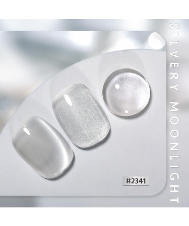 GAOY Glassy Cat Eye Gel Nail Polish - 16ml Holographic Reflective UV Gel in Silvery Moonlight - Glitter & Magnet Effects - Buy Online on GoSupps.com