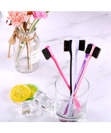 10-Piece Double-Sided Hair Edge Brush & Comb Combo Pack in 5 Colors - Buy Online on GoSupps.com