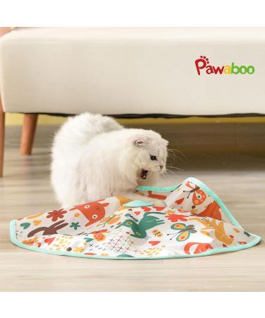 Pawaboo 2 in 1 Electric Cat Toys USB Rechargeable Automatic Cat Exercise Teaser Toy with 3pcs Replacement Indoor Interactive Cat Toy Pop and Play Feather Teaser Wand Toy for Cat Kitten Kitty Green - Buy Online on GoSupps.com