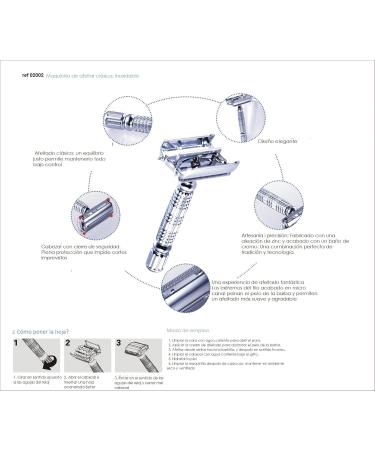 Beter Classic Safety Razor Set - Metal Shaving Kit with 5 Stainless Steel Replacement Blades | Premium International Shipping - Buy Online on GoSupps.com