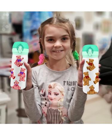 AIHeart Kids Sublimation Water Bottle 16oz - Stainless Steel Double Wall Vacuum Insulated Sport Bottle 2-Pack (Pink/Green) - Ideal for School & Travel - Buy Online on GoSupps.com