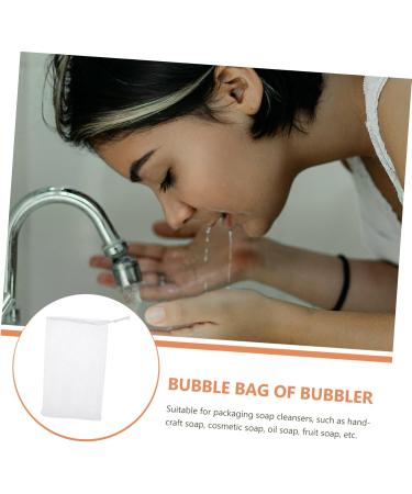 Baluue 12pcs Foaming Mesh Cleansing Bag Soap Saver Mesh Net Soap Bags Drawstring Soap Sack Mesh White Pp - Buy Online on GoSupps.com