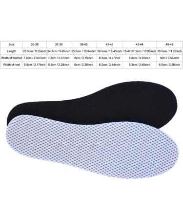 Dual Side Breathable Sponge Shoe Insoles - Cushion Inserts for Sneakers (Size 45-46) | International Shipping Available - Buy Online on GoSupps.com