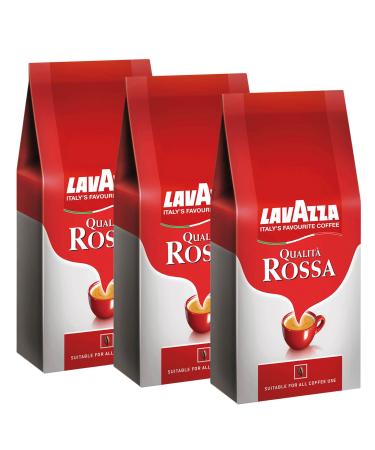 Lavazza 3x Lavazza Caf Grain Qualita Rossa - 1kg