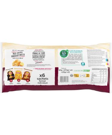 LAY'S Chips Multipack Saveurs Poulet R ti Barbecue Emmental - Lot de 4x27 5g et 2x25g Variety - Buy Online on GoSupps.com
