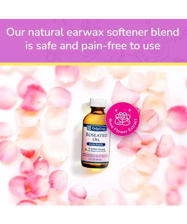 De La Cruz Roseated Oil - Natural Ear Wax Softener Blend with Rose Flower Extract - Ear Wax Aid - Made in The USA - 2 Fl Oz Roseated 2 Fl Oz (Pack of 1) - Buy Online on GoSupps.com