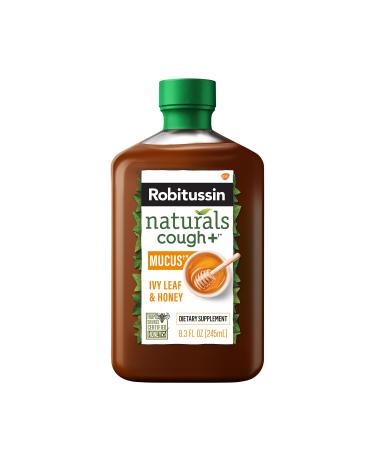 Robitussin Naturals Honey and Ivy Leaf Dietary Supplement relieves Occasional Cough associated with Hoarseness, Dry Throat, and irritants*, 8.3 oz
