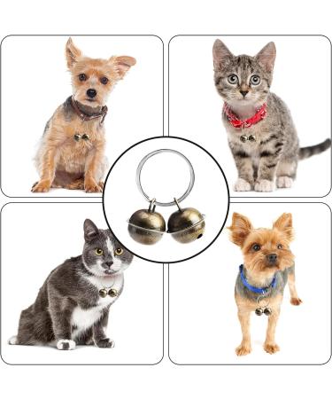 4 Sets Dog Cat Collar Bells Loud Metal Anti-Lost Training Vintage Brass Crisp Tracking Charm Pendant with Split Key Rings Durable Bronze Small Pet Tracker Bells for Cats Dogs Collars Pets Harness - Buy Online on GoSupps.com