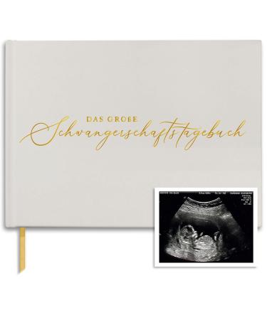 Pregnancy diary - high -quality pregnancy book - includes calendar scrapbook checklist organizer - pregnancy album - diary pregnancy (gold) - Buy Online on GoSupps.com