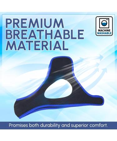 Adjustable Anti Snore Chin Strap - Effective Snoring Solution for Sleep Apnea - Breathable CPAP Alternative - Unisex Aid - Buy Online on GoSupps.com