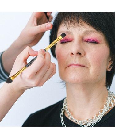 Buy SOLUSTRE 20Pcs Double-Sided Makeup Brush Set | Professional Dual-Ended Eye Shadow Tools for Flawless Makeup Application - Buy Online on GoSupps.com