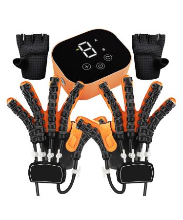 Rehabilitation Robot Gloves Hemiplegia Stroke Arthritis Finger Orthosis Finger Rehabilitation Trainer for Left and Right Hand Relief of Hand Stiffness left+right Medium