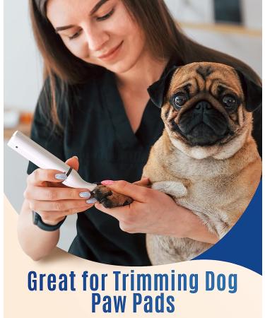 oneisall Dog Paw Trimmer Quiet Clippers for Dogs Cats - White - Buy Online on GoSupps.com