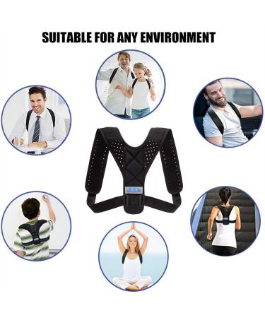 JINRQ Posture Corrector for Women & Men - Comfortable Brace for Spine Neck Shoulder & Upper Back Pain Relief - Buy Online on GoSupps.com