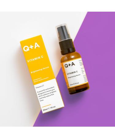 Q+A Vitamin C Brightening Serum Brighten and Refresh your Skin with this Antioxidant-rich and Hydrating Hybrid Face Serum 30ml - Buy Online on GoSupps.com