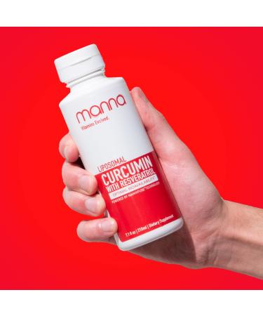 Manna Vitamins Evolved Curcumin with Resveratrol - Liposomal Curcumin Supplements for Pain Relief